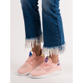 SHELOVET Tekstilne sportske cipele ružičasta 2