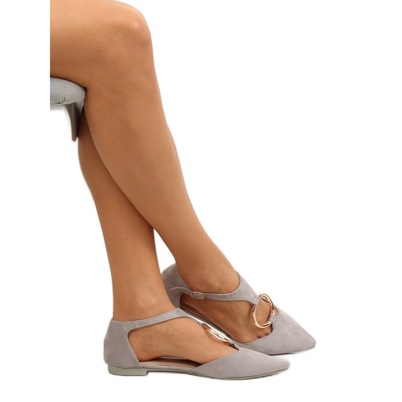 Sive otvorene balerine JN7119 L. SIVA 2