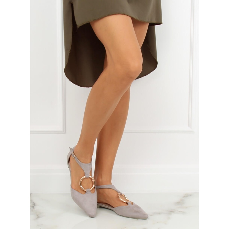 Sive otvorene balerine JN7119 L. SIVA 1