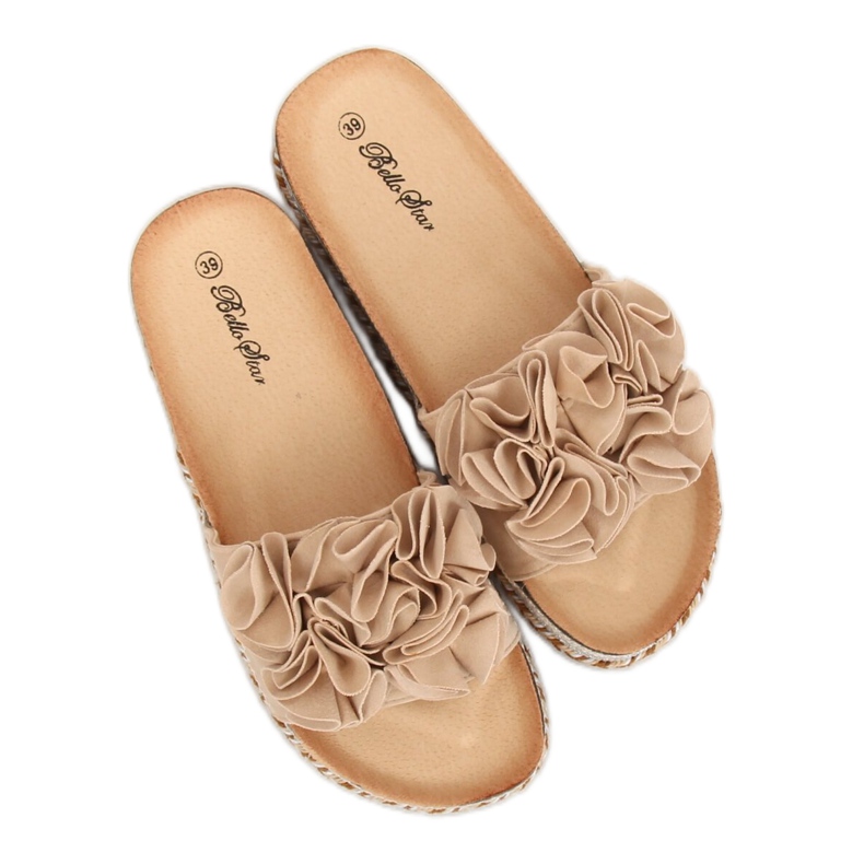 Ženske bež papuče S61 Bež 2