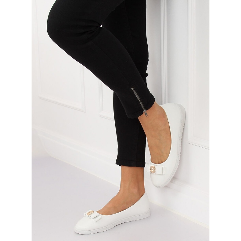 Bijele ženske balerinke YSD-03 Bijele bijela 1