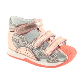 Bartek 81021 sandale ružičasto zlato naranča siva žuta boja ružičasta 1