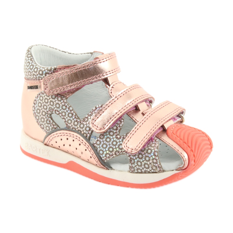 Bartek 81021 sandale ružičasto zlato naranča siva žuta boja ružičasta 1