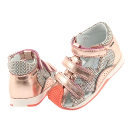 Bartek 81021 sandale ružičasto zlato narančasta siva žuta boja ružičasta 4