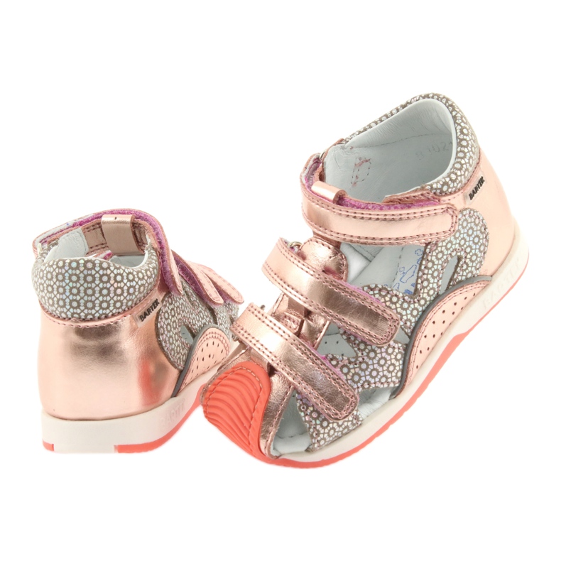 Bartek 81021 sandale ružičasto zlato naranča siva žuta boja ružičasta 4