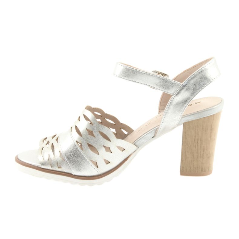 M.Daszyński Srebrne sandale Daszyński 1846 post siva 2