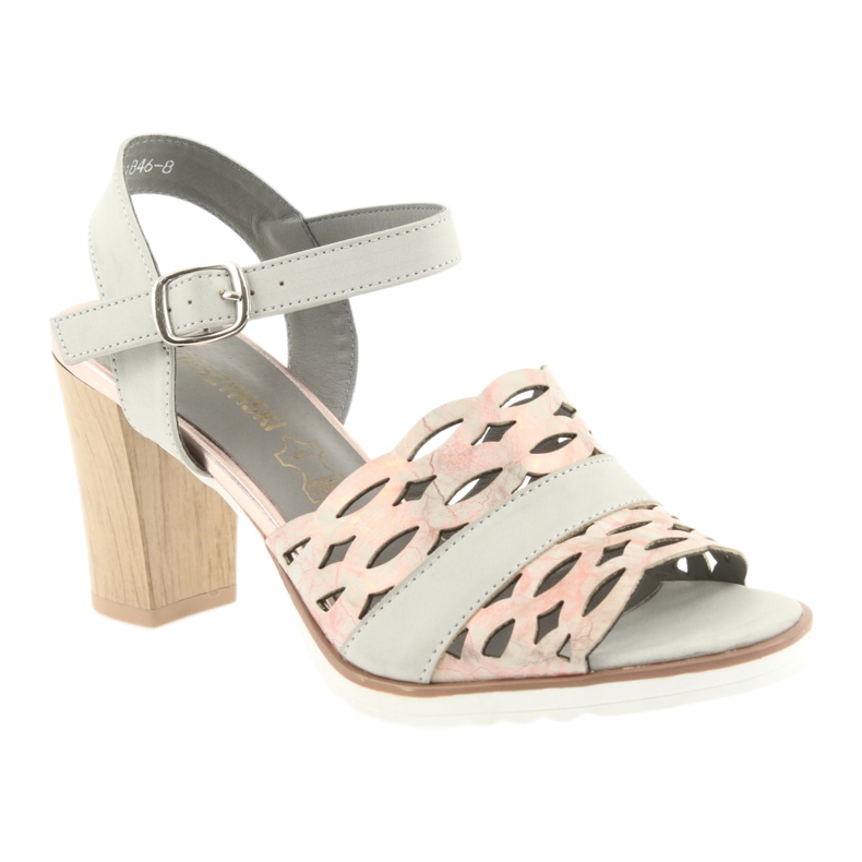 M.Daszyński Daszyński otvorene sandale na sivoj/ružičastoj posta iz 1846. siva 1
