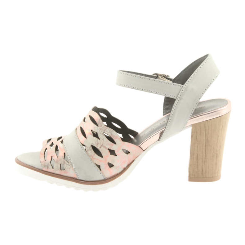 M.Daszyński Daszyński otvorene sandale na sivoj/ružičastoj posta iz 1846. siva 2