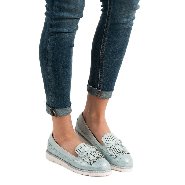 Balada Ženske plave mokasine plava 2