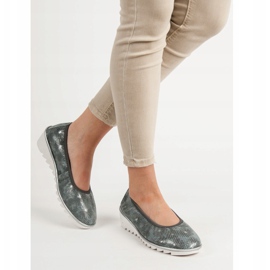 Filippo Tamno sive kožne baletne cipele siva 2