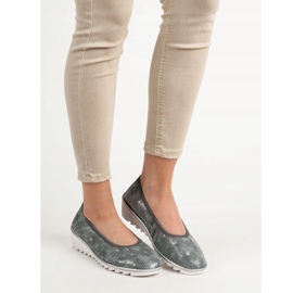 Filippo Tamno sive kožne baletne cipele siva 1