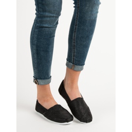 SHELOVET Glitter Slip na tenisicama crna 1