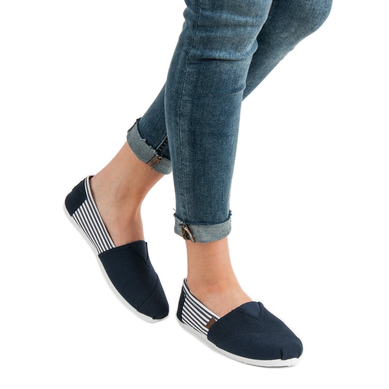 SHELOVET Slip On Light tenisice bijela mornarsko plava 2