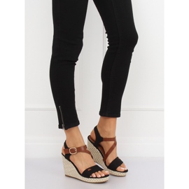 Crne BL-360 Crne sandale na klin crna 2