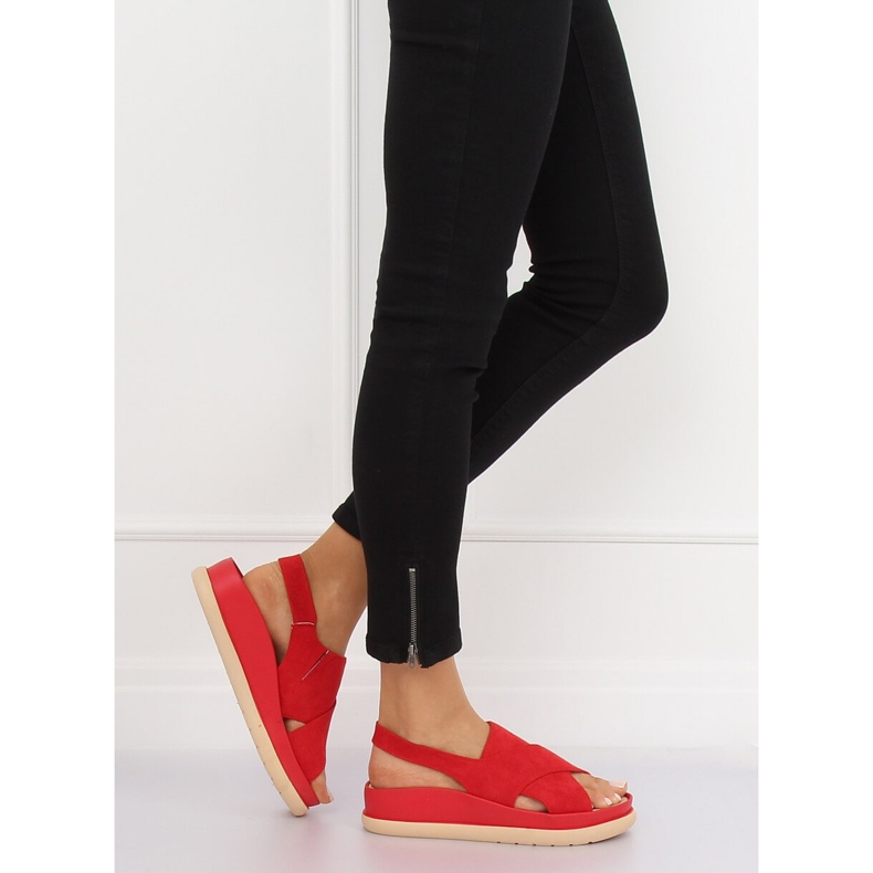 Crvene ženske sandale G-202 Red crvena 1