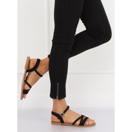 Crne ženske sandale S55 Black crno 1