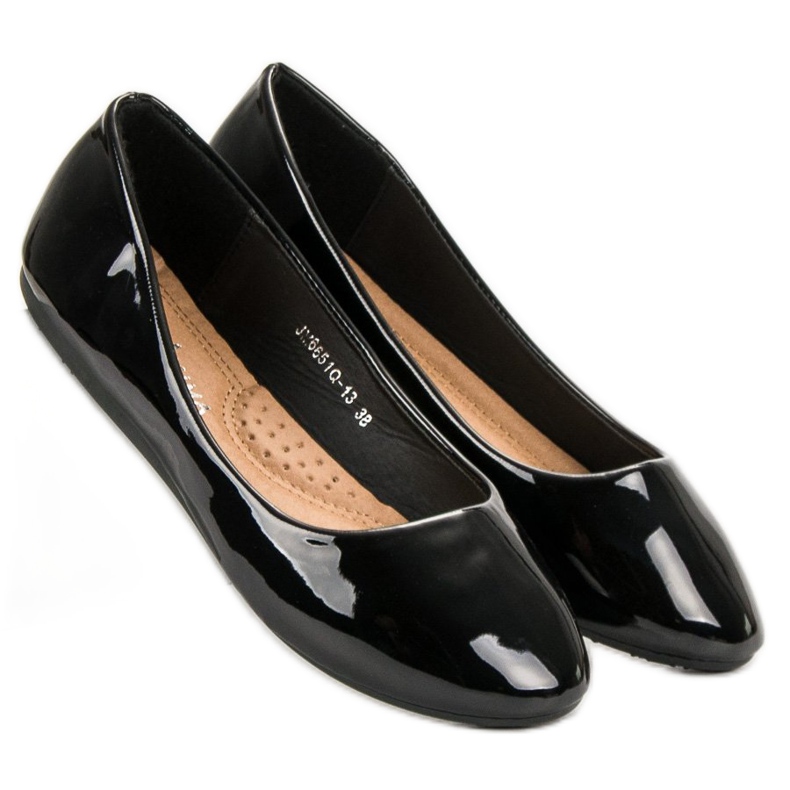 GUAPISSIMA Lakirane balerine crna 2