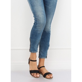 Crne ženske sandale S18-33 Crne crna 1