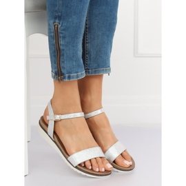 Srebrne ženske sandale S18-33 Srebrne siva 1