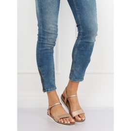 Šampanjec ženske sandale S18-33 Champagne ružičasta 1