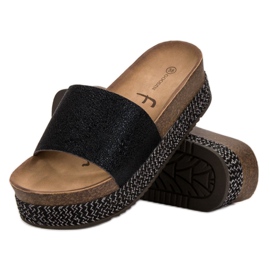 Goodin Papuče na platformi crno 2