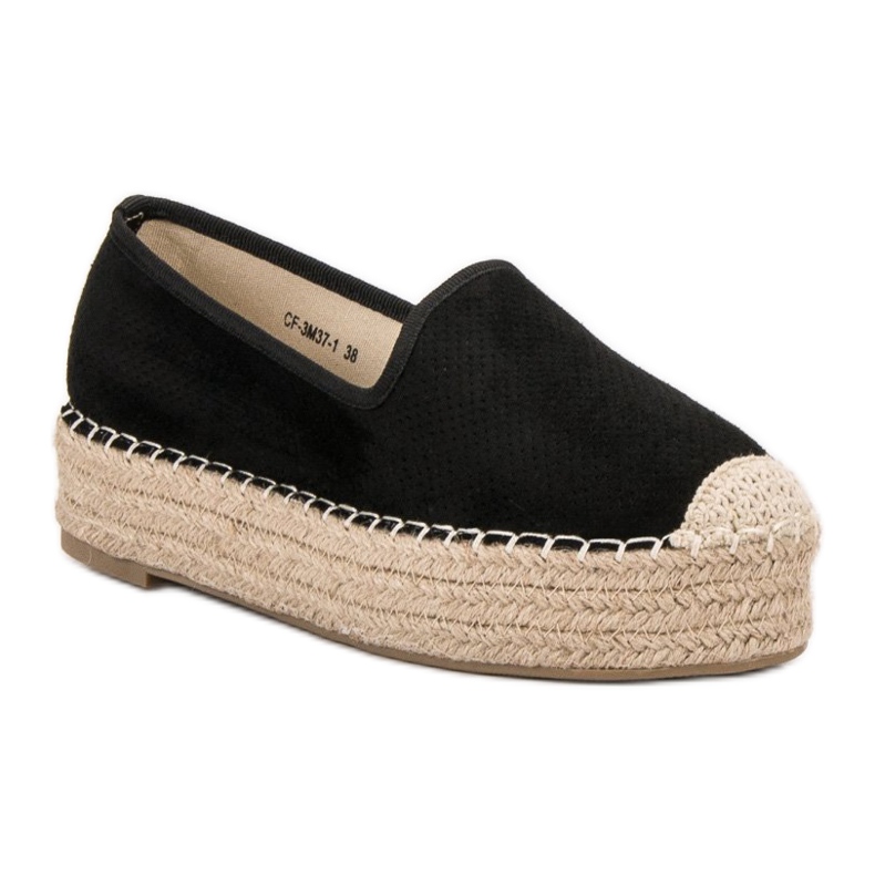 Best Shoes Lordsy na platformi crna 1