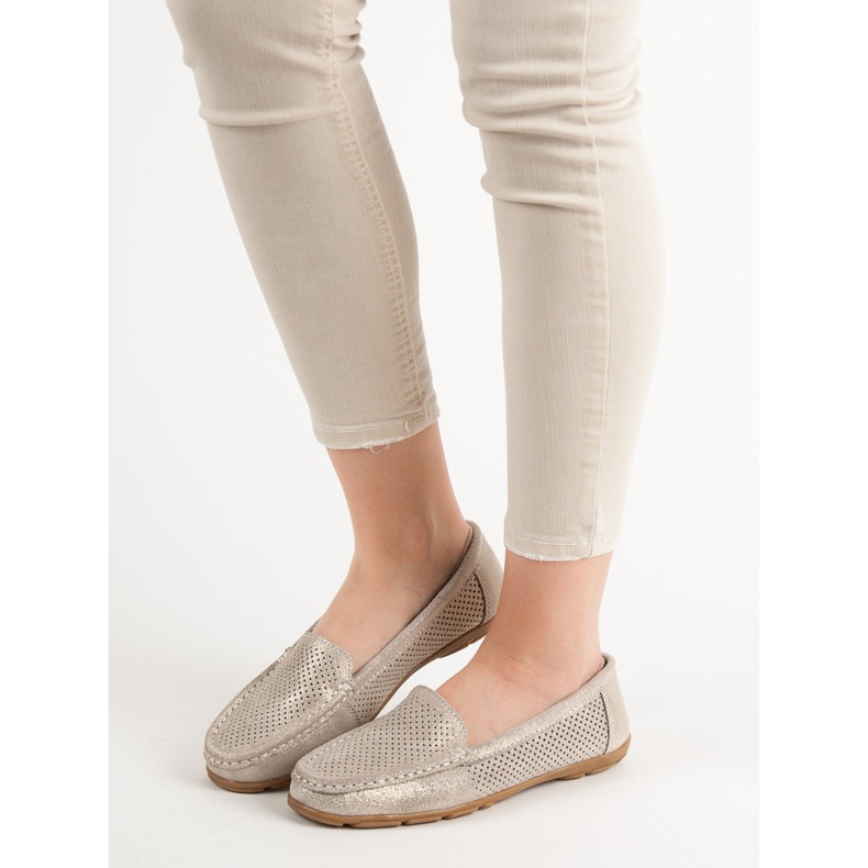 VINCEZA kožne mokasine žuta boja 2