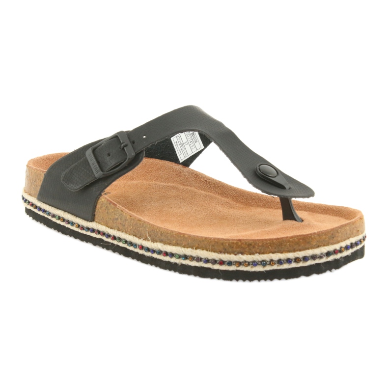 Ženske profilirane papuče Big Star 274132 crne crno 1