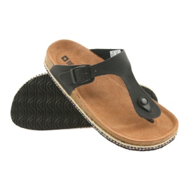 Ženske profilirane papuče Big Star 274132 crne crno 3