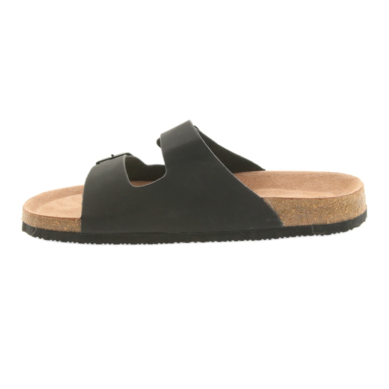 Muške profilirane crne papuče Big Star 174605 crna 2