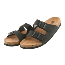 Muške profilirane crne papuče Big Star 174605 crno 3