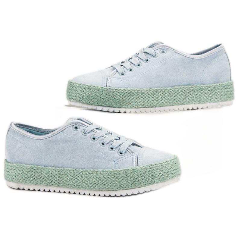 SHELOVET Espadrilles tenisice plava 2