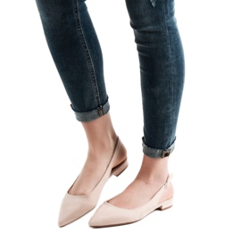 SHELOVET Modne balerinke od antilopa smeđa 2