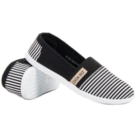 SHELOVET Prugasti sliponi crna 1