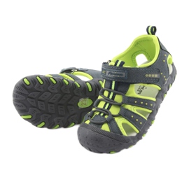 American Club DR11 sandale na čičak za dječake zelena tamnoplava 5