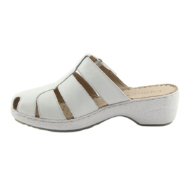 Ženske papuče na klin Caprice 27353 bijele bijela 2