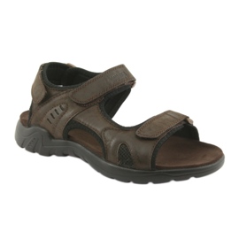 American Club Američke kožne sportske sandale CY11 smeđe crna smeđa 1