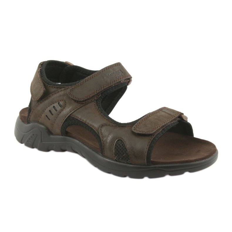 American Club Američke kožne sportske sandale CY11 smeđe crno smeđa 1