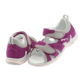 Sandale na čičak Bartek 16187 roza/sive ružičasta 4