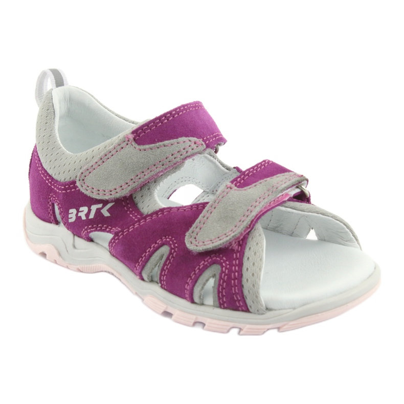 Sandale na čičak Bartek 16187 roza/sive ružičasta 1