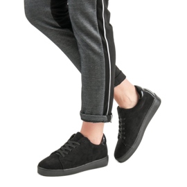 Lucky Shoes Sportske cipele od antilopa crno 1