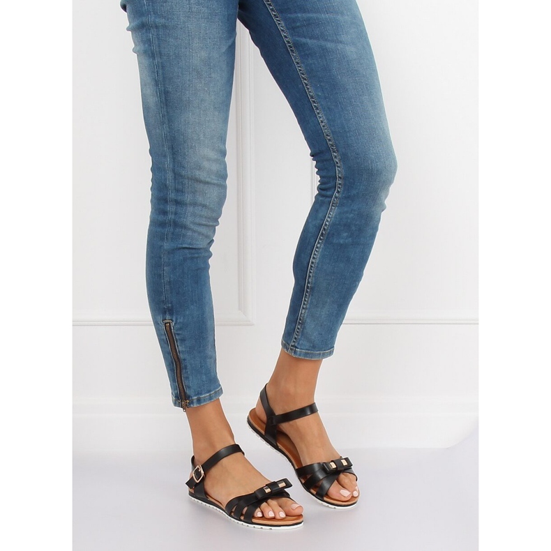 Crne ženske sandale G210 Black crno 1