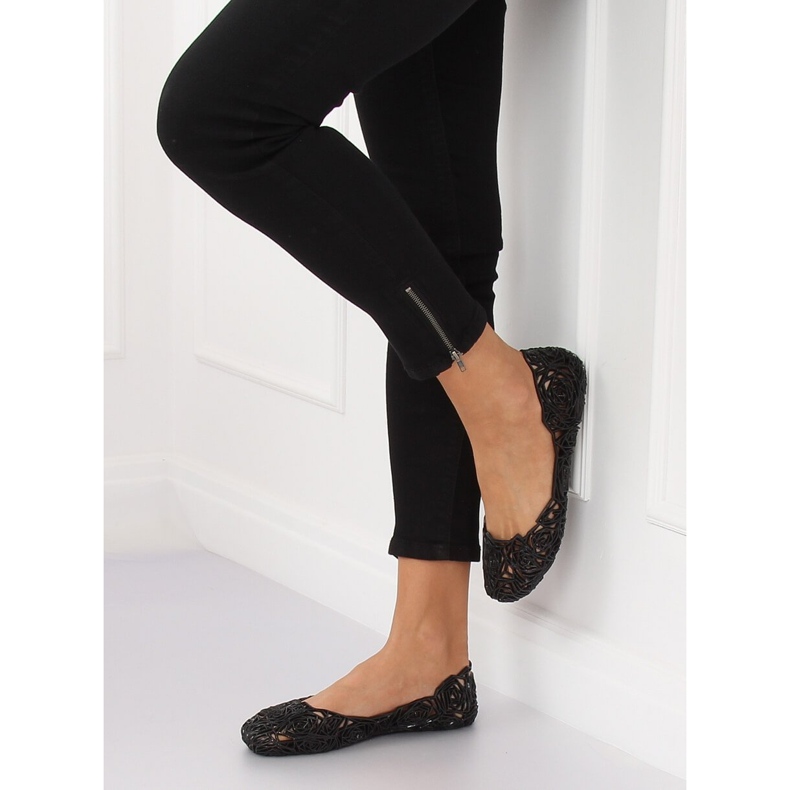 Crne gumene balerinke QX-02 Crna 2