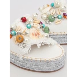 Bijele traper espadrile JH80 bijela raznobojna 1