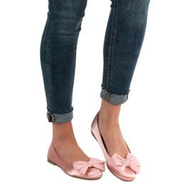 BELLAMILA Satenske balerine ružičasta 1