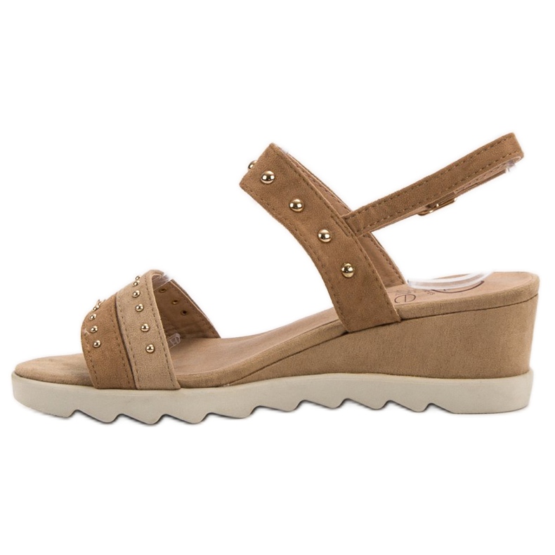 Kylie Sandale sa kamenčićima smeđa 2