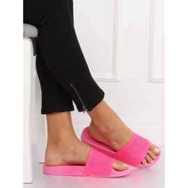 Papuče s pletenim ružičastim remenom PT-110 Fuchsia ružičasta 1