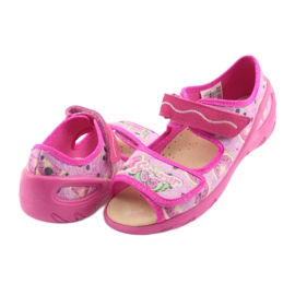 Befado dječje cipele pu 433X030 zelena žuta boja ružičasta 4