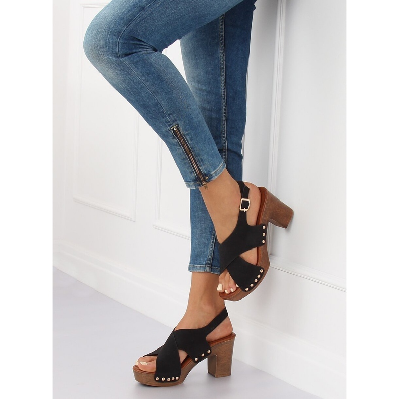 Sandale ala cokule crne D-131 Black crno 1