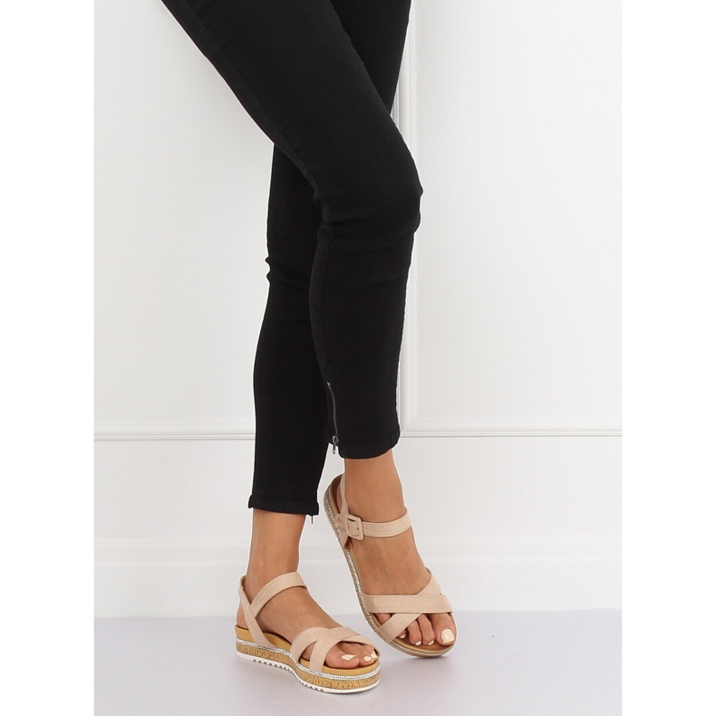 Ženske sandale u bež boji Y1521 Bež 1